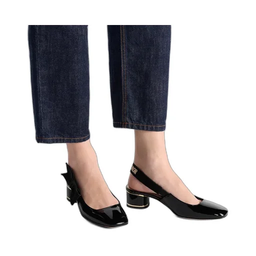 Bow Detailed Slingback Pumps