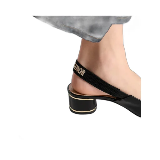 Bow Detailed Slingback Pumps