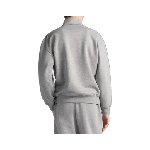 High Neck Zip Detailed Sweatshirt