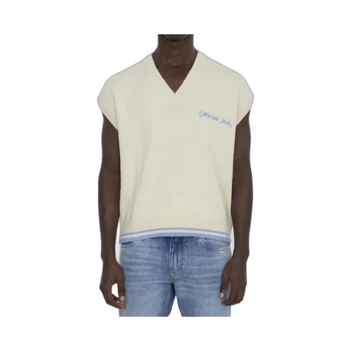 Logo Embroidered V-Neck Vest
