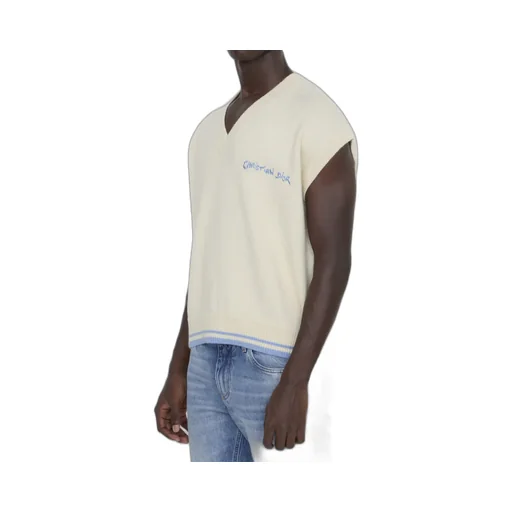 Logo Embroidered V-Neck Vest