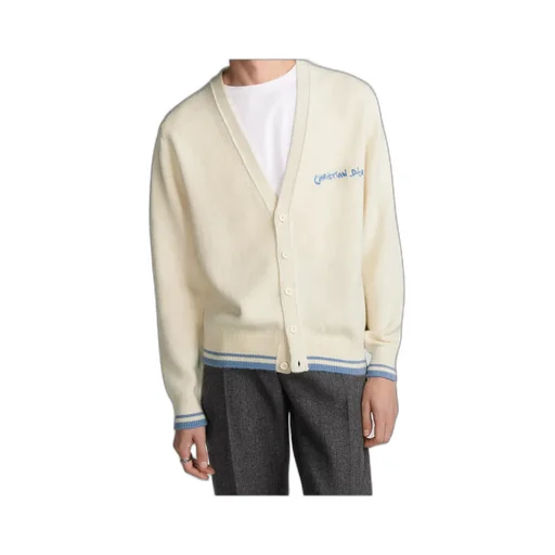 Logo Embroidered Button-Up Cardigan