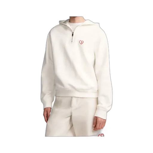 Zip Detailed Long-Sleeved Hoodie