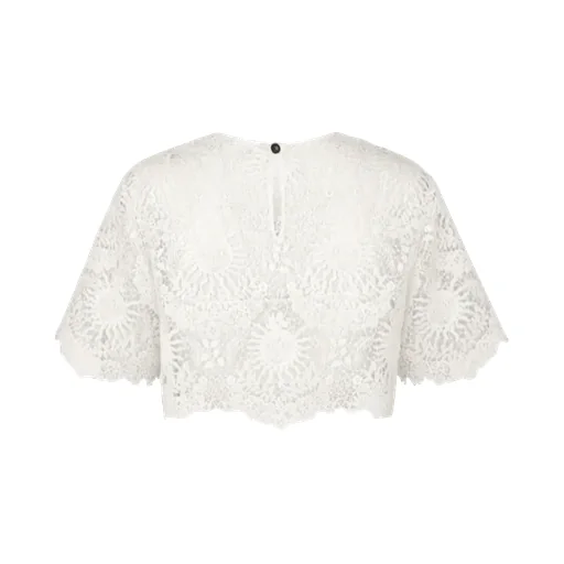 Lace Detailed Cropped Top