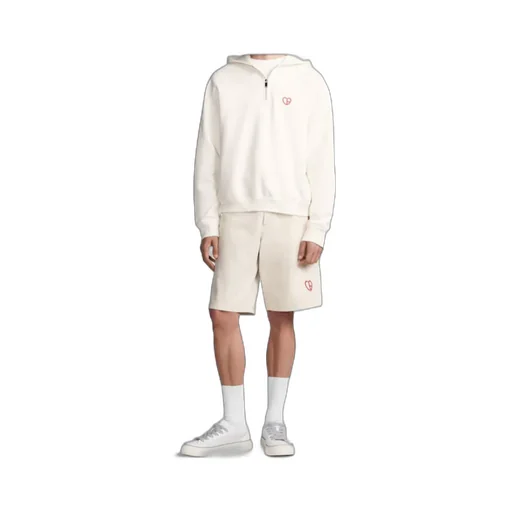 Zip Detailed Long-Sleeved Hoodie