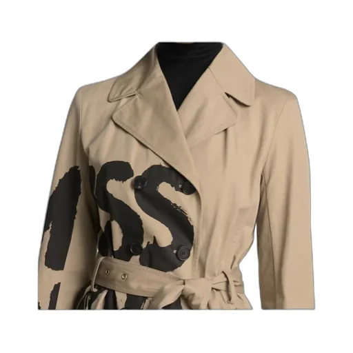 Double-Breasted Belted Coat