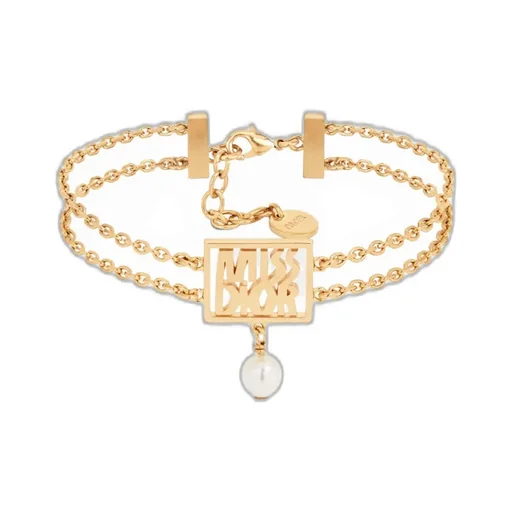 Logo Plaque Chained Bracelet