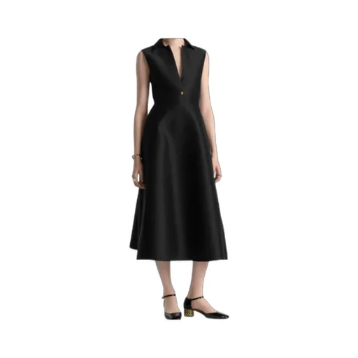 Belted Mid-Length Dress