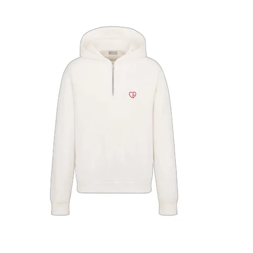 Zip Detailed Long-Sleeved Hoodie