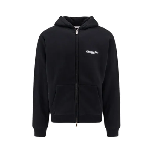 Couture Zipped Hooded Sweatshirt, Relaxed Fit