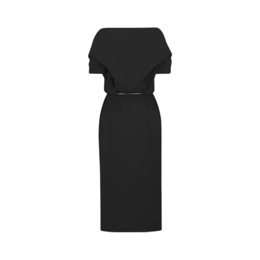 Wraparound Mid-Length Dress