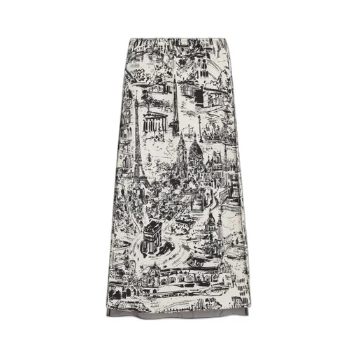 Flared Mid-Length Skirt