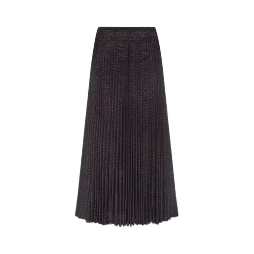 Pleated Mid-Length Skirt
