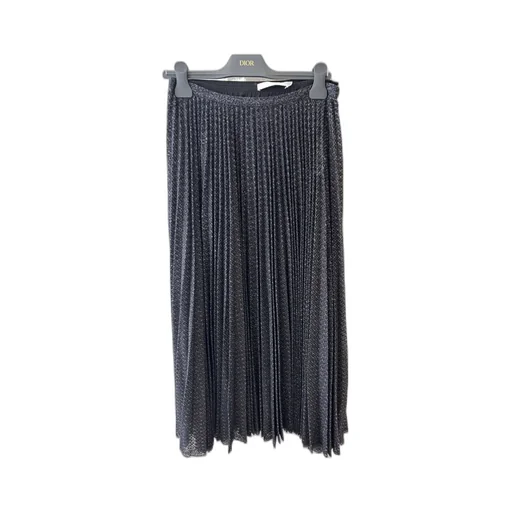Pleated Mid-Length Skirt