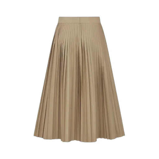 Pleated Mid-Length Skirt
