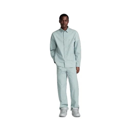 Logo Patch Straight Leg Pants