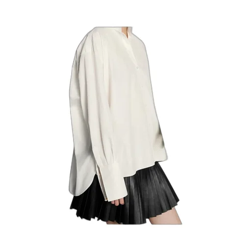 Blouse With Wing Collar