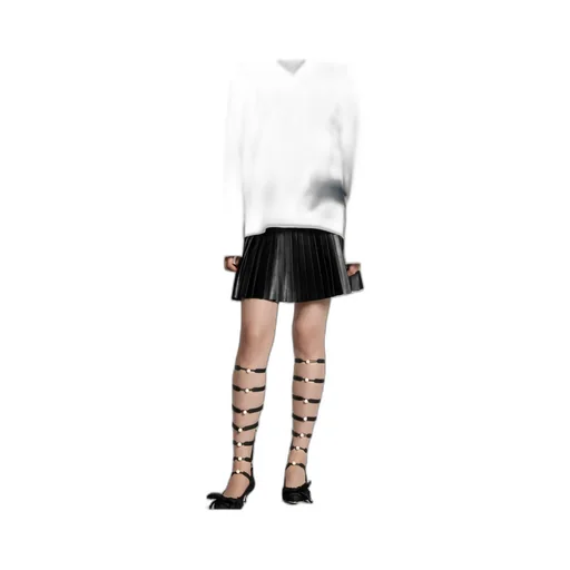 Blouse With Wing Collar