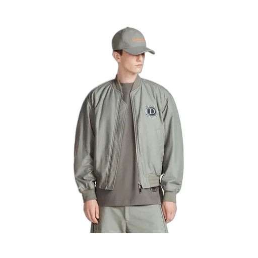 Logo Embroidered Bomber Jacket