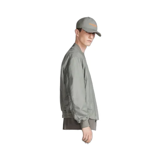 Logo Embroidered Bomber Jacket