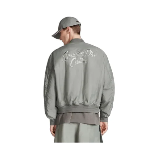 Logo Embroidered Bomber Jacket