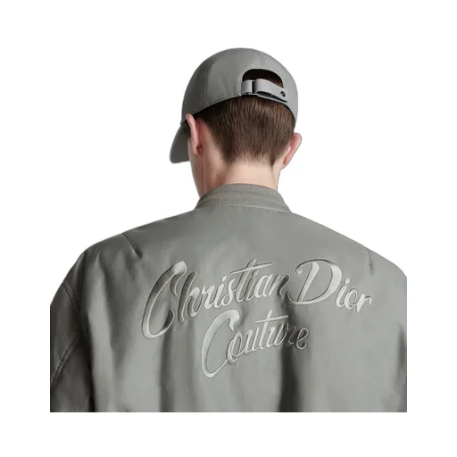 Logo Embroidered Bomber Jacket