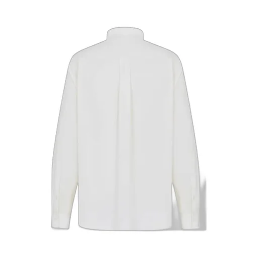 Logo Embroidered Long-Sleeved Shirt