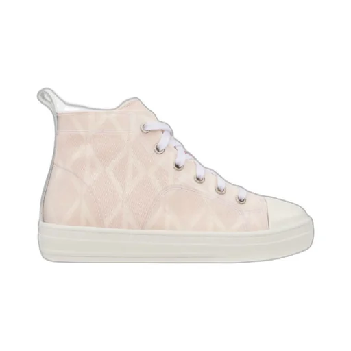 Round Toe High-Top Sneakers