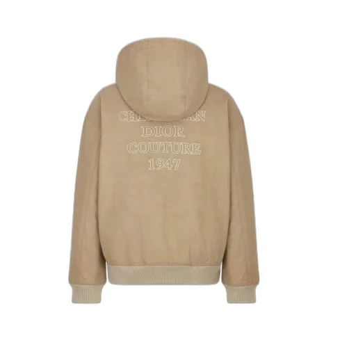 Logo Embroidered Zip-Up Hoodie