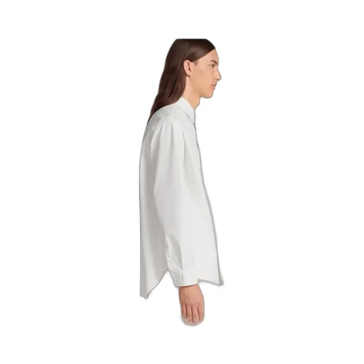 Logo Embroidered Long-Sleeved Shirt
