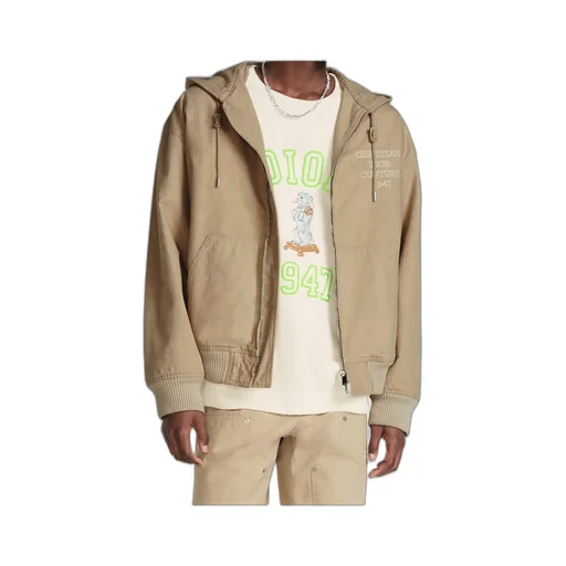 Logo Embroidered Zip-Up Hoodie