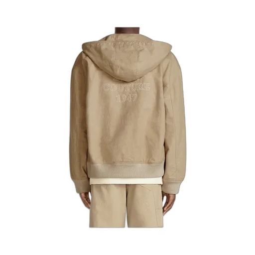 Logo Embroidered Zip-Up Hoodie