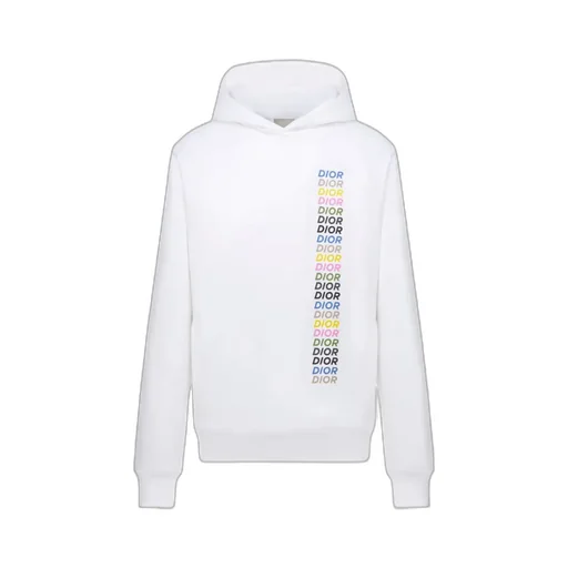 Logo Printed Long-Sleeved Hoodie