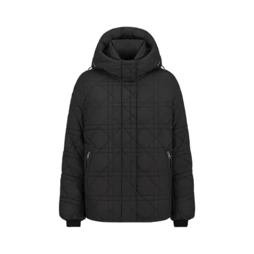 Macrocannage Hooded Down Jacket