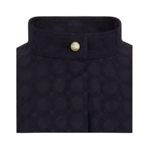 Mid-Length Belted Macrocannage Dress