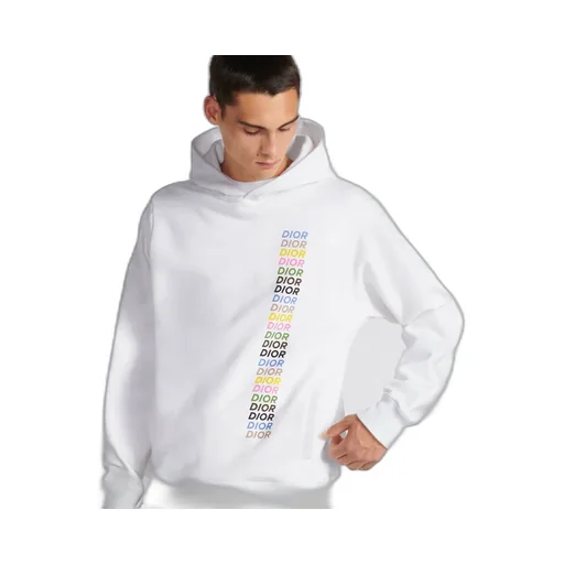 Logo Printed Long-Sleeved Hoodie