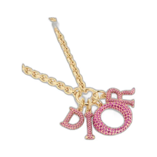 Logo Pattern Pendant Necklace