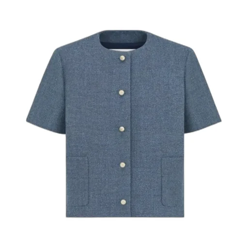 Short-Sleeved Regular-Fit Jacket