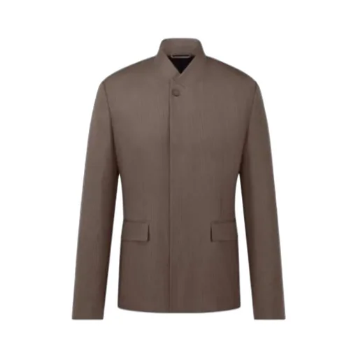 Jacket With Buttoned Collar