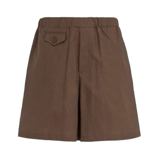 Bermuda Shorts With Elastic Waist