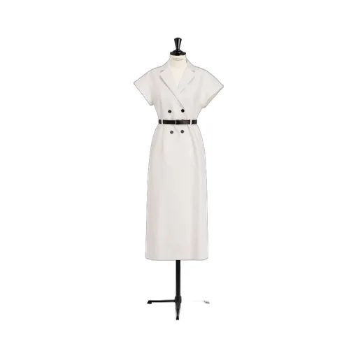 Mid-Length Belted Dress