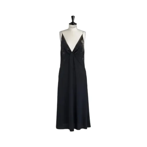 Suspender Embroidered Dress