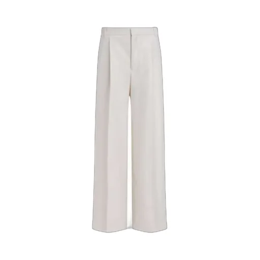 Pleat Detailed Flared Trousers