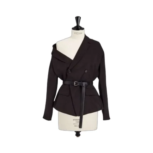 Asymmetric Belted Jacket