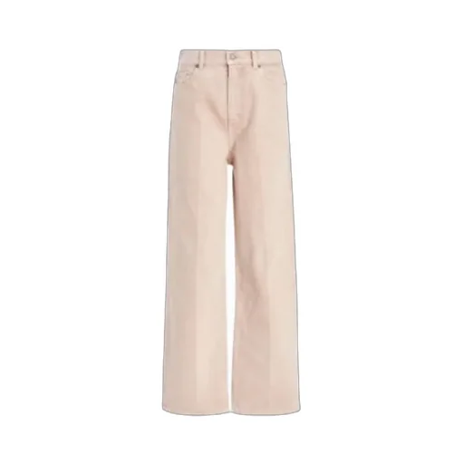 Button Detailed Straight Leg Jeans
