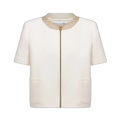 Embroidered Cropped Jacket