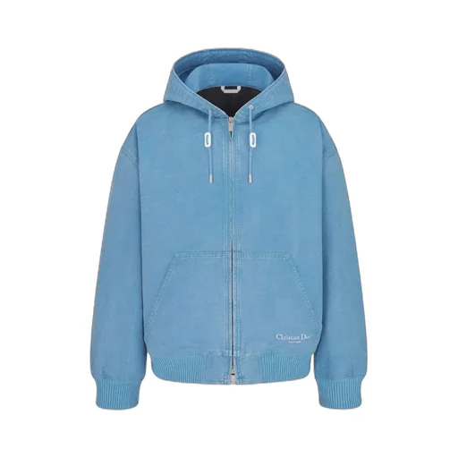 Logo Embroidered Zip-Up Jacket