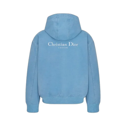 Logo Embroidered Zip-Up Jacket