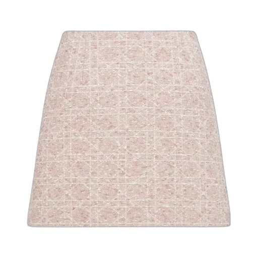 Macrocannage Flared Miniskirt