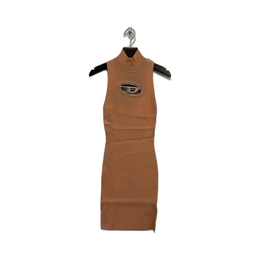 High-Necked Sleeveless Dress